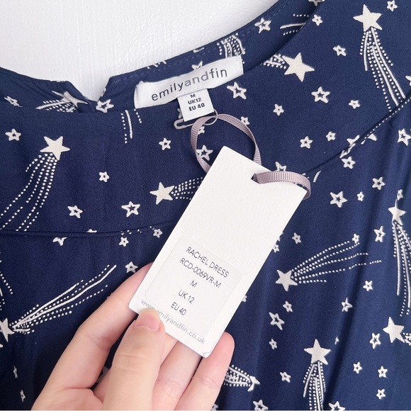 ModCloth • Emily & Fin Day After Day Dress in Shooting Stars navy comet print - Picture 6 of 13